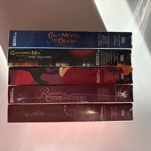 Sealed Set Banco Popular Puerto Rico Christmas Especial VHS Lot 90s Latin Music